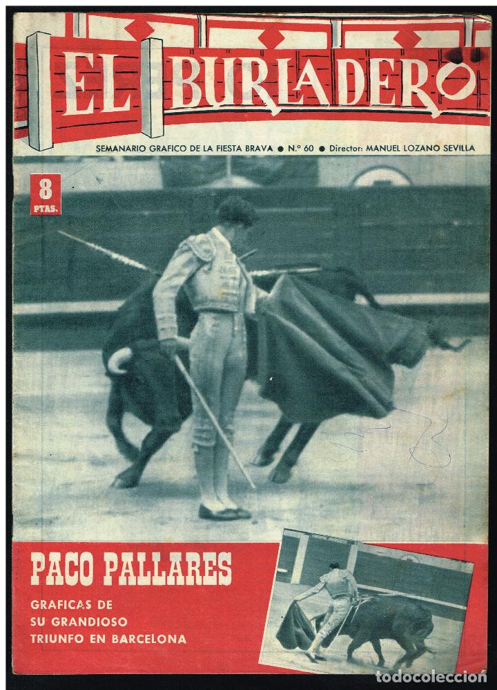 Tauromaquia: EL BURLADERO N&ordm; 60. SEMANARIO GR&Aacute;FICO DE LA FIESTA BRAVA - 1965