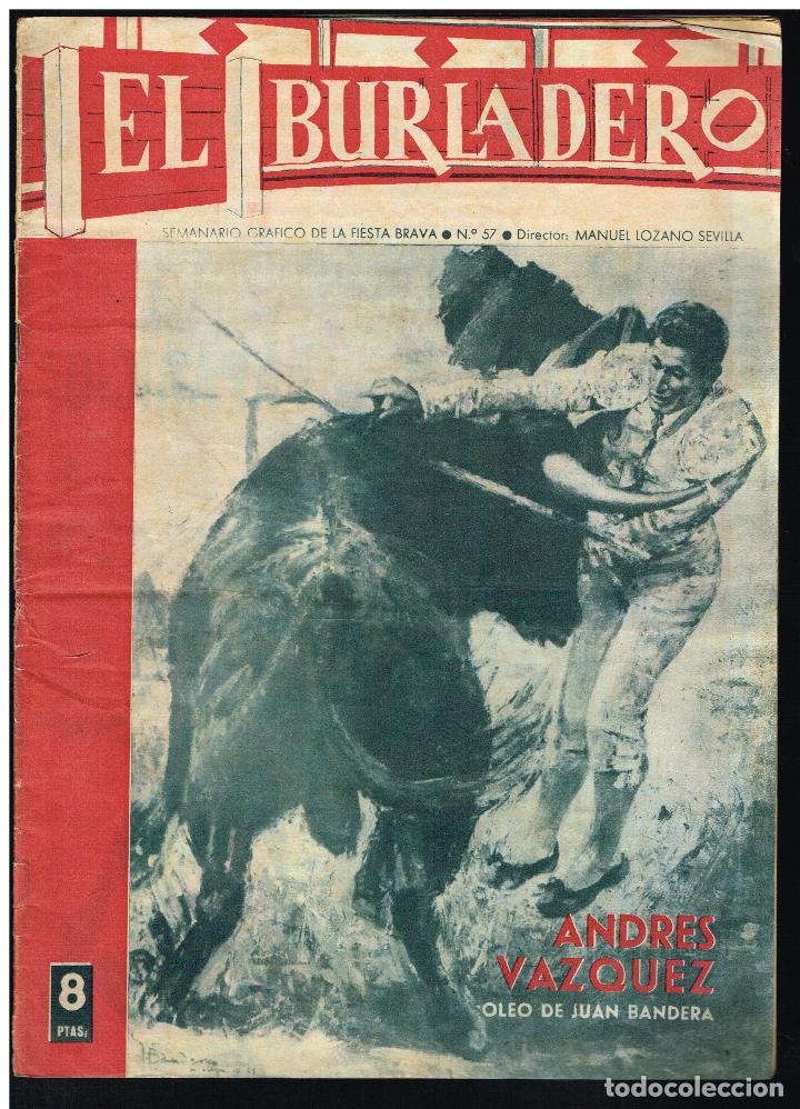 Tauromaquia: EL BURLADERO N&ordm; 57. SEMANARIO GR&Aacute;FICO DE LA FIESTA BRAVA - 1965