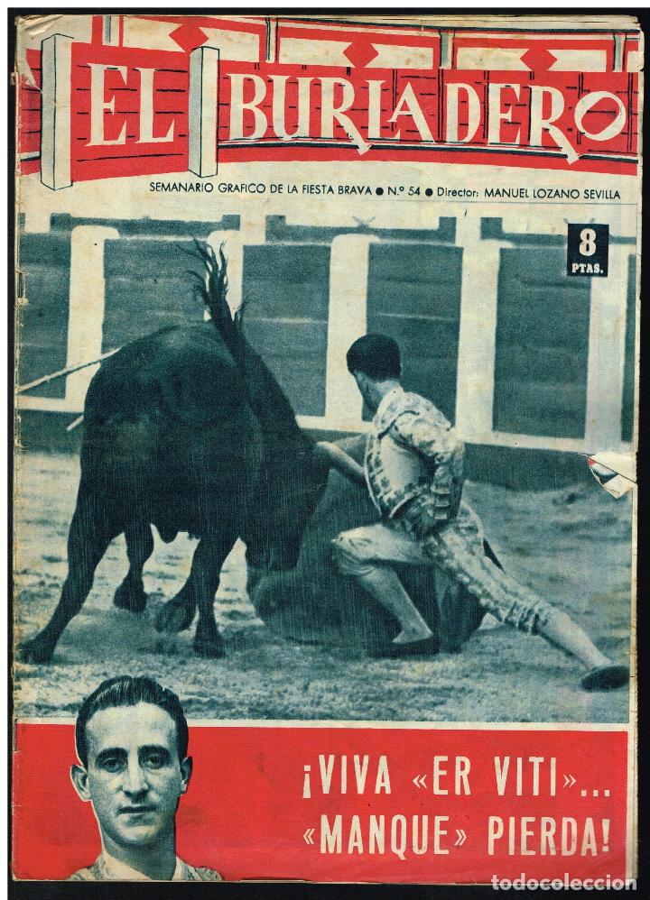 Tauromaquia: EL BURLADERO N&ordm; 54. SEMANARIO GR&Aacute;FICO DE LA FIESTA BRAVA - 1965