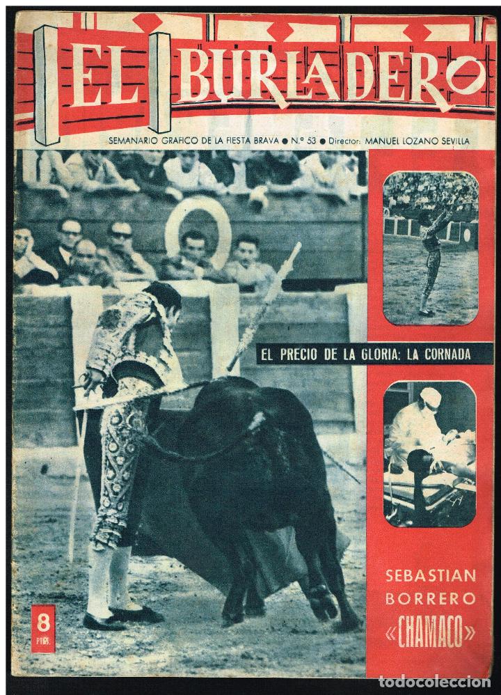 Tauromaquia: EL BURLADERO N&ordm; 53. SEMANARIO GR&Aacute;FICO DE LA FIESTA BRAVA - 1965