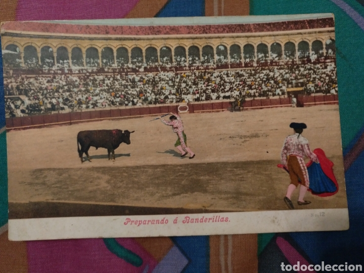 Tauromachie: POSTAL TOROS PREPARANDO A BANDERILLAS
