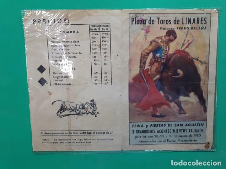 Tauromaquia: Toros Linares, fiestas San Agust&iacute;n, 1950