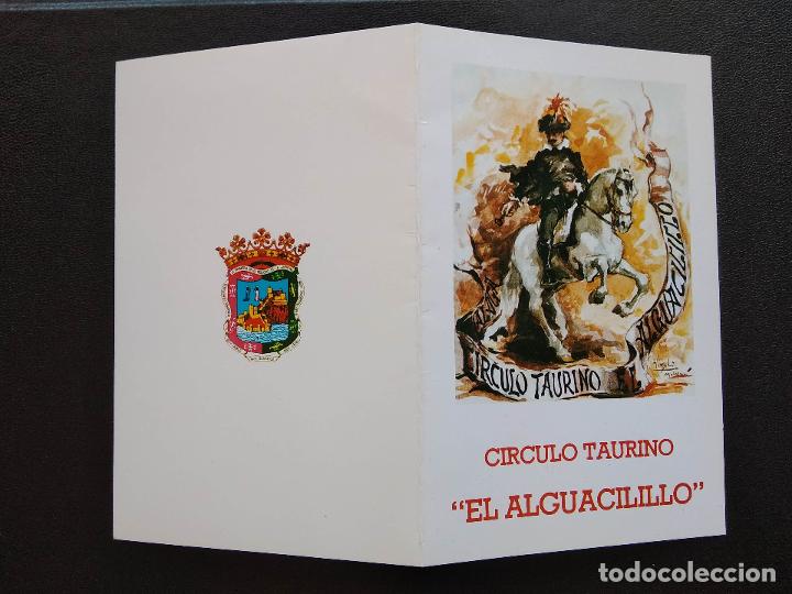 Tauromaquia: CIRCULO TAURINO EL ALGUACILILLO INVITACION A LA ENTREGA IV TROFEO 1990 JOSE MIGUEL ARROYO JOSELITO