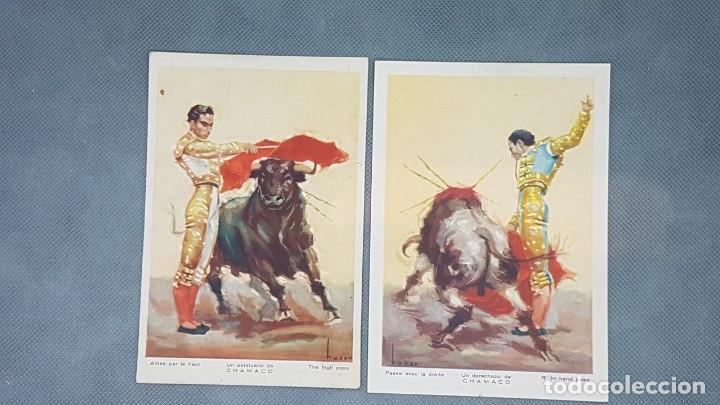 Tauromaquia: Dos postales de Chamaco a&ntilde;os cuarenta B1 - Foto 1