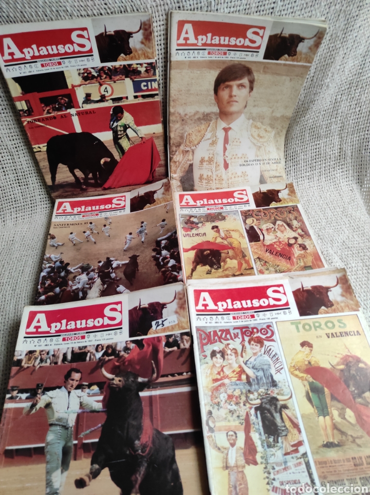 Tauromaquia: REVISTA Aplausos - LOTE DE 45 EJEMPLARES - ENTRE N&ordm; 400 A N&ordm; 500 TOROS
