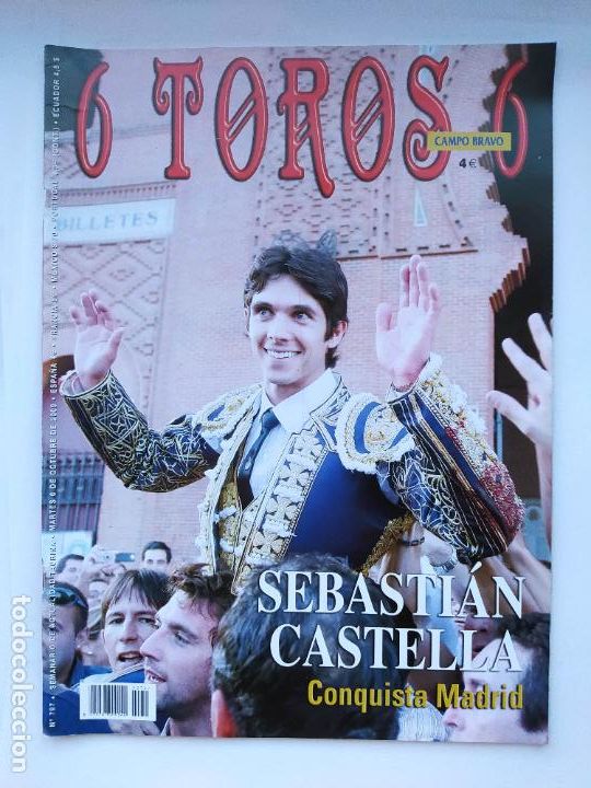 Stierkampf: 6 TOROS 6. N&ordm; 797 SEMANARIO DE ACTUALIDAD TAURINA. 6 OCTUBRE 2009. SEBASTIAN CASTELLA TDKC125