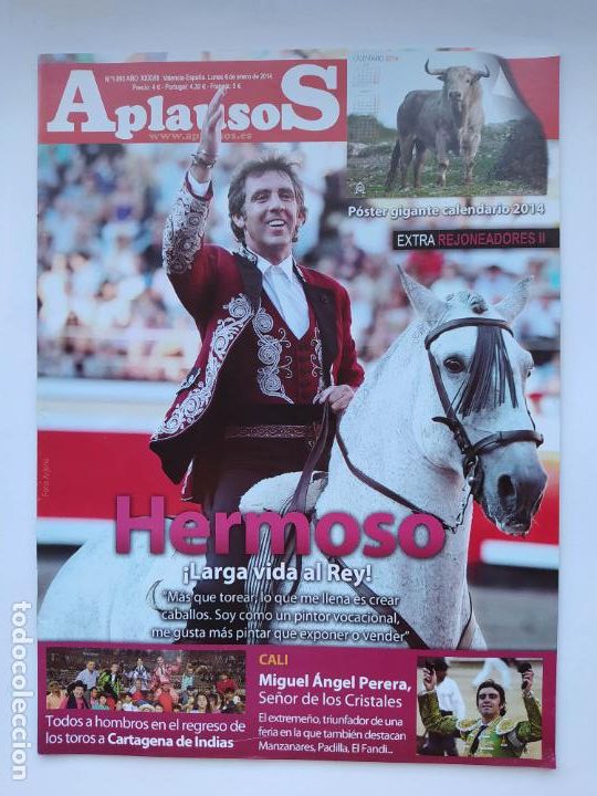 Stierkampf: REVISTA TAURINA APLAUSOS. N&ordm; 1893. 6 ENERO 2014. HERMOSO DE MENDOZA. TDKC126