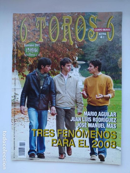 Tauromachia: 6 TOROS 6. N&ordm; 702 SEMANARIO DE ACTUALIDAD TAURINA. 11 diciembre 2007. Mario Aguilar. TDKC126