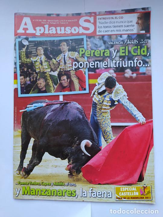 Tauromaquia: Revista Aplausos N&ordm; 1747. 21 de marzo de 2011. Semanario taurino. Perera, Cid y Manzanares. TDKC131