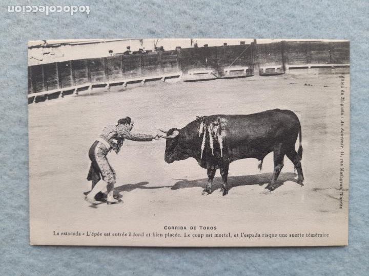 Tauromaquia: Postal antigua Toros. La Estocada - Foto 1