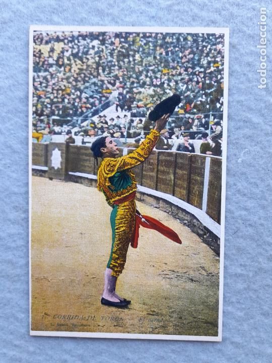 Tauromaquia: Postal antigua Toros. El Brindis - Foto 1
