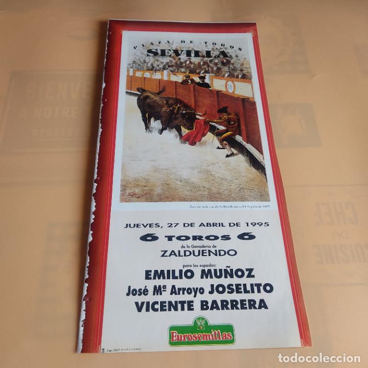 Tauromaquia: SEVILLA 1995.EMILIO MU&Ntilde;OZ.JOSE MARIA ARROYO JOSELITO.VICENTE BARRERA.TOROS DE:ZALDUENDO.
