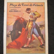Tauromaquia: PLAZA DE TOROS DE VALENCIA-PROGRAMA AÑO 1945-PARRITA-ORTEGA-ARRUZA-ETC-VER FOTOS-(K-4992). Lote 302249098