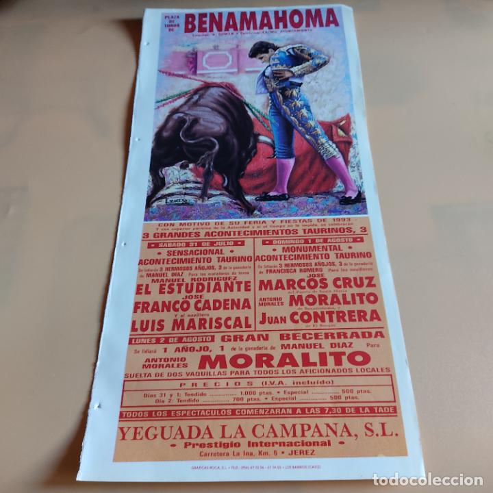 Tauromaquia: BENAMAHOMA 1993.MANUEL RODRIGUEZ.JOSE FRANCO CADENA.MARCOS CRUZ.MORALITO.JUAN CONTRERA.