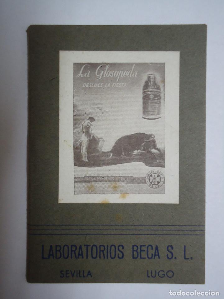 Tauromaquia: EXTRACTO DEL REGLAMENTO OFICIAL DE ESPECTACULOS TAURINOS. OBSEQUIO LABORATORIOS BECA S.L.