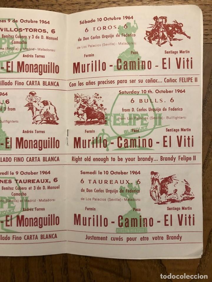 Tauromaquia: PROGRAMAS TOROS EN ZARAGOZA, OCTUBRE DE 1964 - Foto 2
