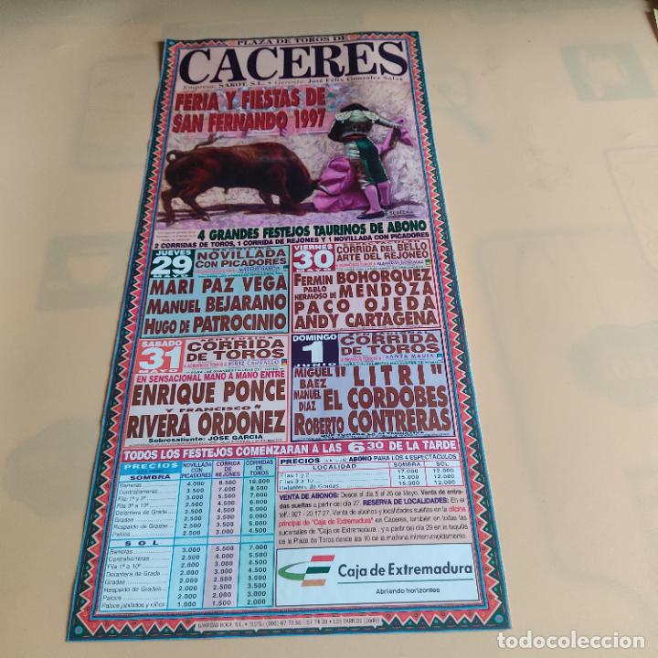 Tauromaquia: CACERES 1997.LITRI.EL CORDOBES.ROBERTO CONTRERAS.FRANCISCO RIBERA ORDO&Ntilde;EZ.ENRIQUE PONCE.