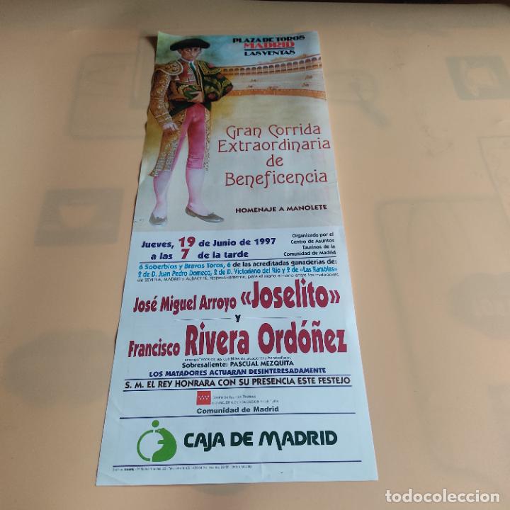 Tauromaquia: LAS VENTAS 1997. JOSE MIGUEL ARROYO &rdquo;JOSELITO &rdquo;. FRANCISCO RIBERA ORDO&Ntilde;EZ.