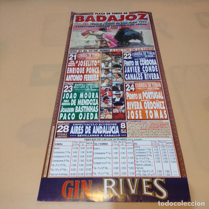 Tauromaquia: BADAJOZ 1997.RIVERA ORDO&Ntilde;EZ.JOSELITO.JOSE TOMAS.PACO OJEDA.FINITO DE CORDOBA.CANALES RIBERA.