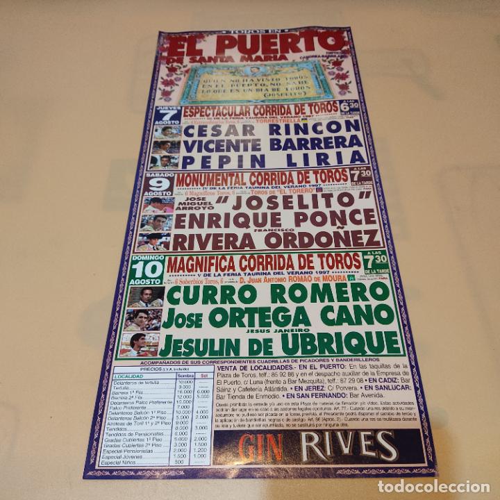Tauromaquia: EL PUERTO 1997.CESAR RINCON.VICENTE BARRERA.PEPIN LIRIA.JOSELITO.RIVERA ORDO&Ntilde;EZ.ENRIQUE PONCE.