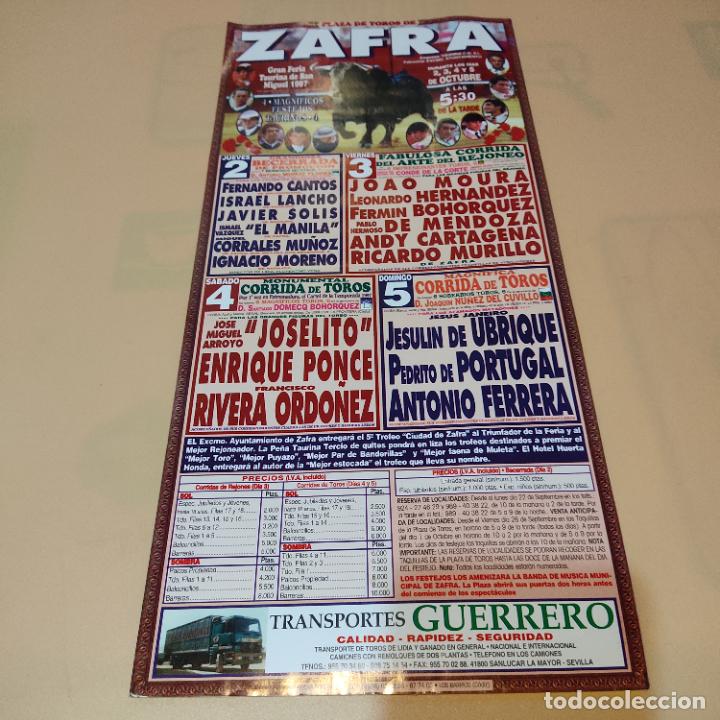 Tauromaquia: ZAFRA 1997.JESULIN DE UBRIQUE.JOSELITO.EL MANILA.ENRIQUE PONCE.PEDRITO DE PORTUGAL.JAVIER SOLIS.