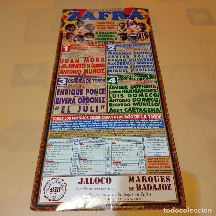 Tauromaquia: ZAFRA 1998.ENRIQUE PONCE.EL JULI.RIVERA ORDO&Ntilde;EZ.FINITO DE CORDOBA.MIGUEL MURILLO. JUAN MORA.