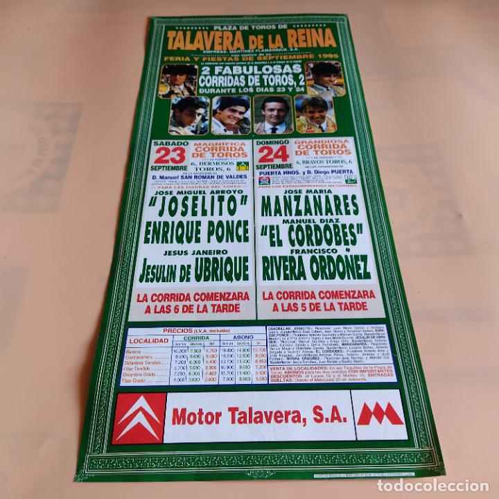 Tauromaquia: TALAVERA DE LA REINA 1995.JOSE M&ordf; MANZANARES.RIVERA ORDO&Ntilde;EZ.JOSELITO.JESULIN DE UBRIQUE.