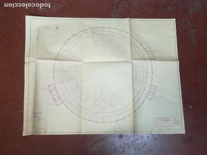 Tauromaquia: COPIA PLANO. OLABARRIA HNOS. PLAZA DE TOROS EN BILBAO. GALER&Iacute;A DE PALCOS. VER