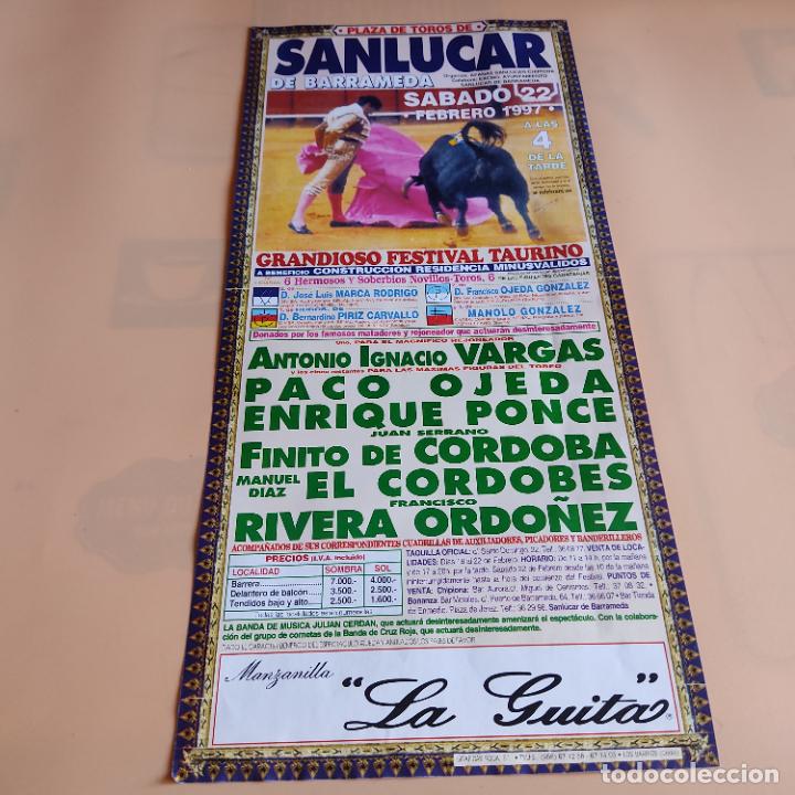 Tauromaquia: SANLUCAR DE BARRAMEDA 1997.EL CORDOBES.FINITO DE CORDOBA.RIVERA ORDO&Ntilde;EZ.ENRIQUE PONCE.