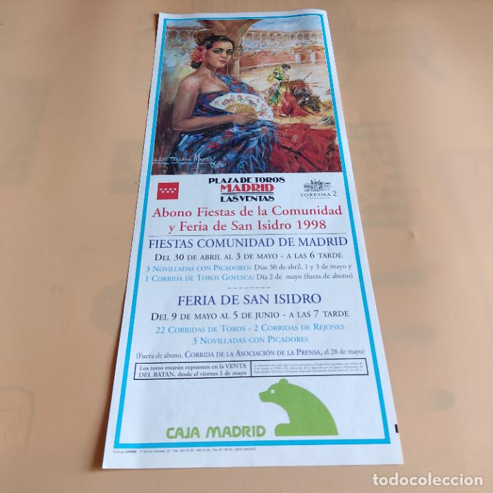 Tauromaquia: LAS VENTAS 1998.EL FUNDI.RAFAEL DE LA VI&Ntilde;A.JOSELITO.RIVERA ORDO&Ntilde;EZ.ORTEGA CANO.EL CORDOBES.