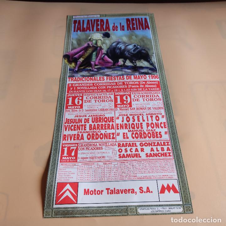Tauromaquia: TALAVERA DE LA REINA 1996.JOSELITO.JESULIN DE UBRIQUE.RIVERA ORDO&Ntilde;EZ.EL CORDOBES.ENRIQUE PONCE.