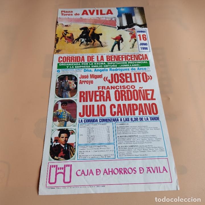 Tauromaquia: AVILA 1996.JOSELITO. RIVERA ORDO&Ntilde;EZ.JULIO CAMPANO.TOROS DE D&Ntilde;A. ANGELA RODRIGUEZ DE ARCE.