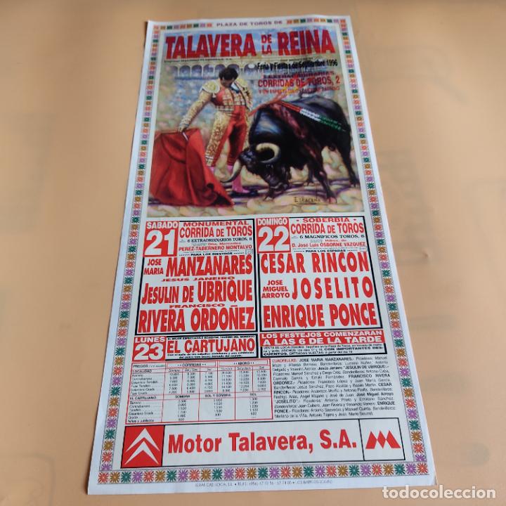 Tauromaquia: TALAVERA DE LA REINA 1996.CESAR RINCON.JOSELITO.ENRIQUE PONCE.RIVERA ORDO&Ntilde;EZ.JESULIN DE UBRIQUE.