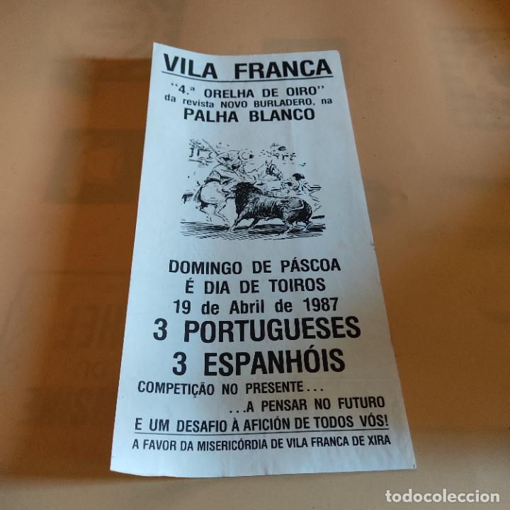Tauromaquia: VILA FRANCA 1987.4&ordf; ORELHA DE OIRO DA REVISTA NOVO BURLADERO, NA PALHA BLANCO.
