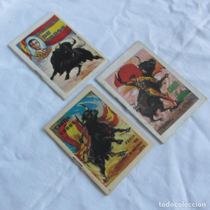 Stierkampf: 3 libritos Cartel de Toros 1968 - 1970 - 1972