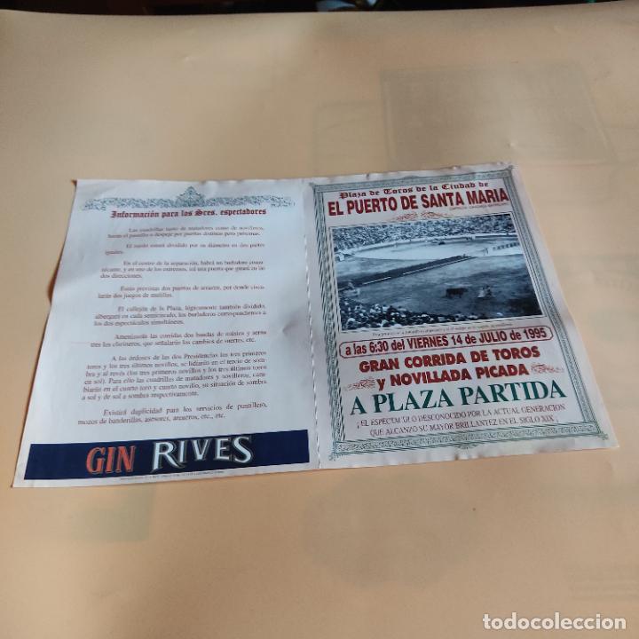 Tauromaquia: EL PUERTO DE SANTAMARIA 1995.JOSE LUIS MORENO.VICTOR MANUEL.OSCAR HIGARES.CURRILLO.