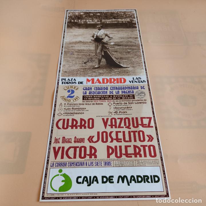 Tauromaquia: LAS VENTAS 1997.CURRO VAZQUEZ.JOSE MIGUEL ARROYO&rdquo;JOSELITO&rdquo;VICTOR PUERTO.TOROS DE ALCURRUCEN.EL PILAR