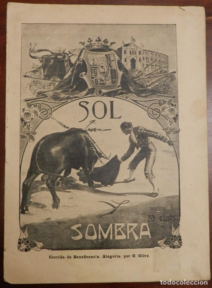 Tauromaquia: Revista sol y sombra, corrida de Beneficencia, n. 624, 28 de Mayo de 1908, Bombita, Manolete, Serran
