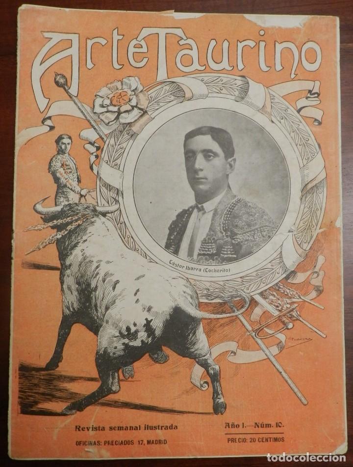Tauromachie: ARTE TAURINO, REVISTA SEMANAL ILUSTRADA, 7 DE JUNIO DE 1911, N. 10, MACHAQUITO, BOMBITA, GALLITO, TI