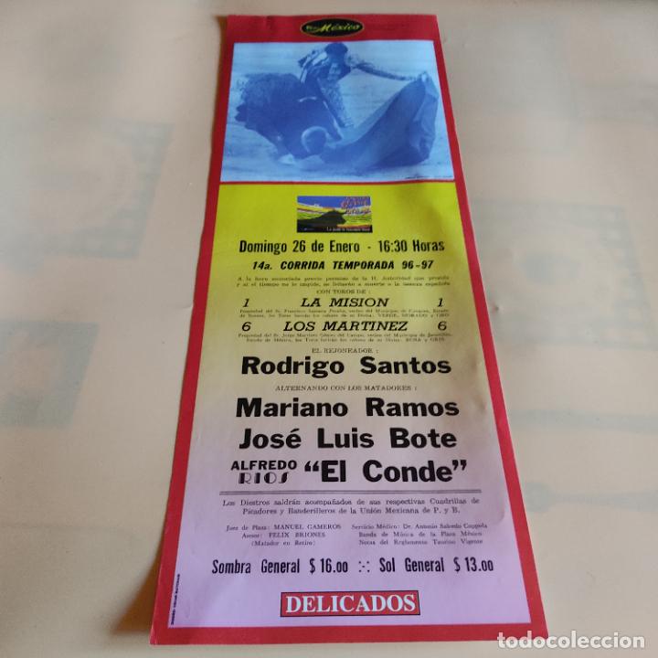 Tauromaquia: MEXICO 1996.MARIANO RAMOS.JOSE LUIS BOTE.ALFREDO RIOS.TOROS DE LOS MARTINEZ. LA MISION.