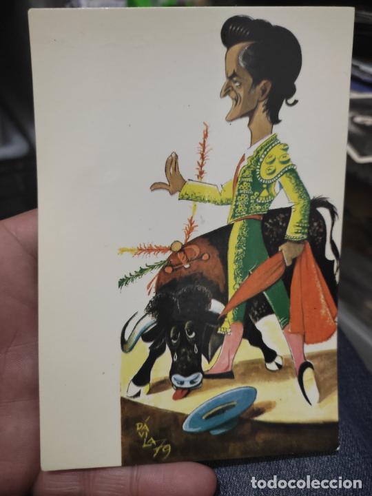 Tauromaquia: DAVILA ILUSTRACION ED ARTE SA POSTAL TAURINA ALGO SOBADA VITI SANTIAGO MARTIN