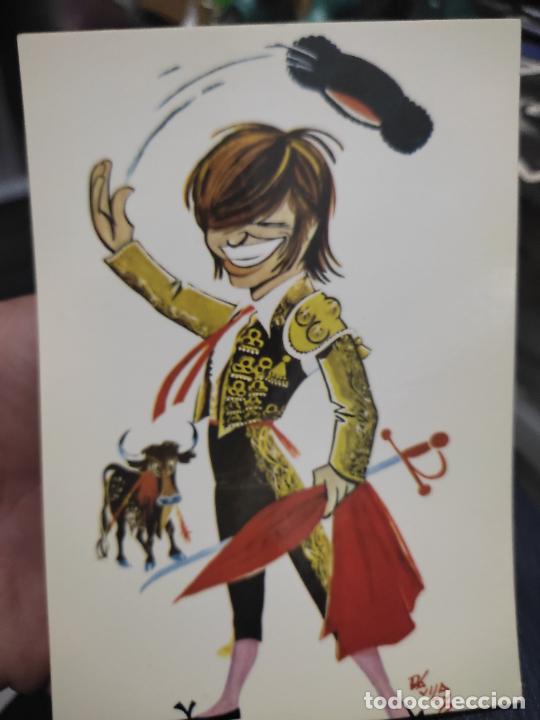 Tauromaquia: DAVILA ILUSTRACION ED ARTE SA POSTAL TAURINA ALGO SOBADA CORDOBES MANUEL BENITEZ