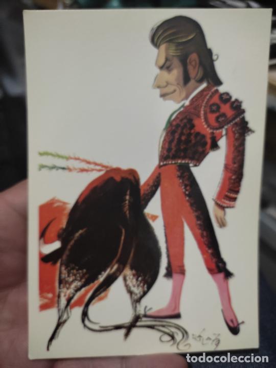 Tauromaquia: DAVILA ILUSTRACION ED ARTE SA POSTAL TAURINA ALGO SOBADA RAFAEL PAULA