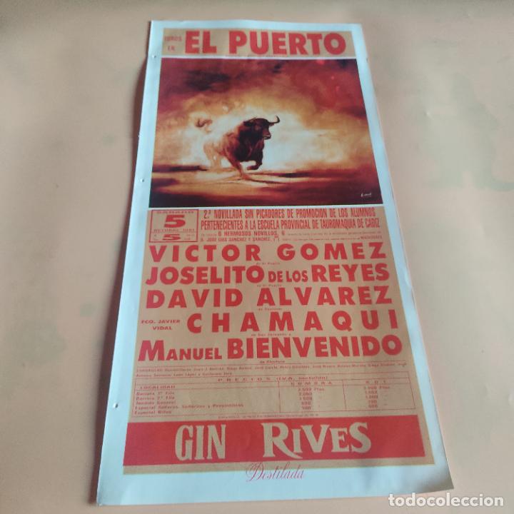 Tauromaquia: EL PUERTO DE SANTA MARIA 1991. VICTOR GOMEZ. JOSELITO DE LOS REYES. DAVID ALVAREZ. CHAMAQUI.