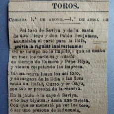 Tauromaquia: RECORTE PERIÓDICO DE CORRIDA DE TOROS TAUROMAQUIA. Lote 310708993