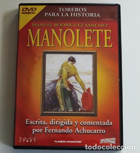 Tauromaquia: MANOLETE DVD DOCUMENTAL BIOGRAF&Iacute;A TORERO ANDALUZ TAUROMAQUIA ACH&Uacute;CARRO TOREROS PARA LA HISTORIA DE