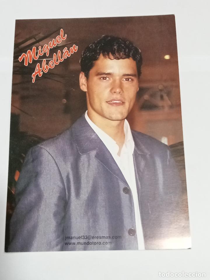 Bullfighting: LAMINA. IMAGEN DE TORERO. TAUROMAQUIA. MIGUEL ABELLAN. 15 X 22 CM