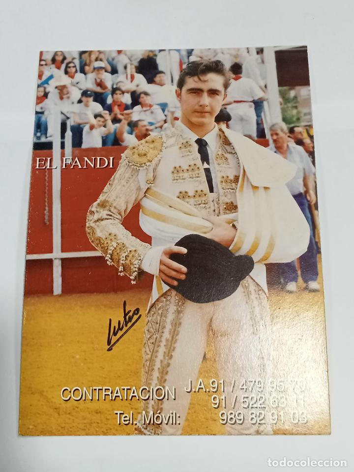 Tauromaquia: LAMINA. IMAGEN DE TORERO. TAUROMAQUIA. EL FANDI. 15 X 21 CM
