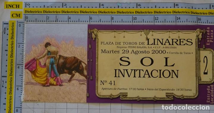 Stierkampf: ENTRADA TICKET TAUROMAQUIA. CORRIDA DE TOROS. PLAZA DE LINARES, JAEN. 29 AGOSTO 2000 6