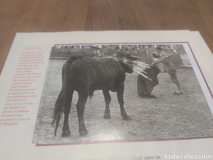 Tauromachie: Tauromaquia TOROS EN LUGO OCTOGONO MANUEL BECERRA A&Ntilde;OS 40 POLVOR&Iacute;N CROMO RECORTE &Aacute;LBUM